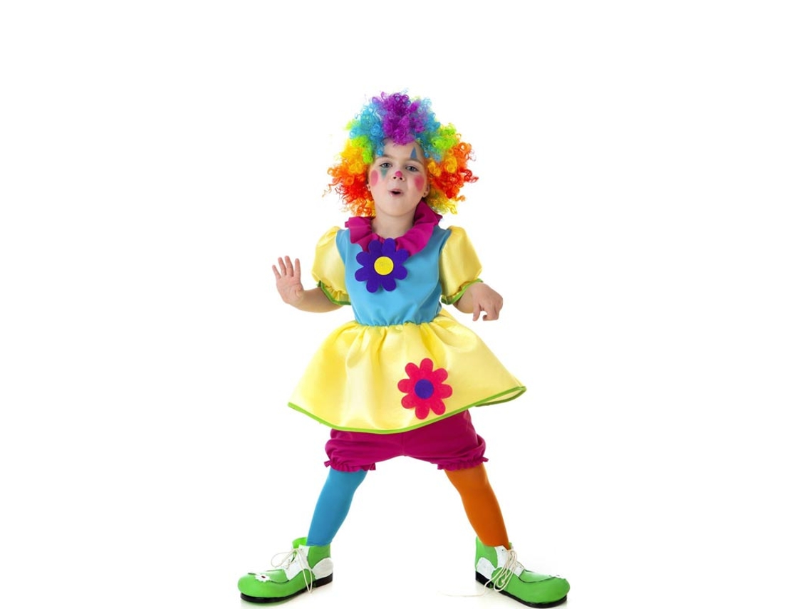Fato de palhaço de circo para menina