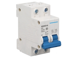 Interruptor de Circuito Miniatura Dc 2p 6ka 400v para Sistema Solar Pv Paneles Red C6 6a | S/MARCA