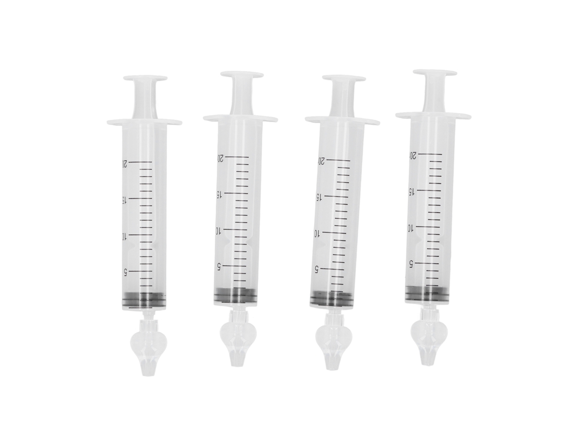 Mali 4pcs Aspirador Nasal de Seringa para Bebê 20ml Portátil Silicone Seguro Profissional