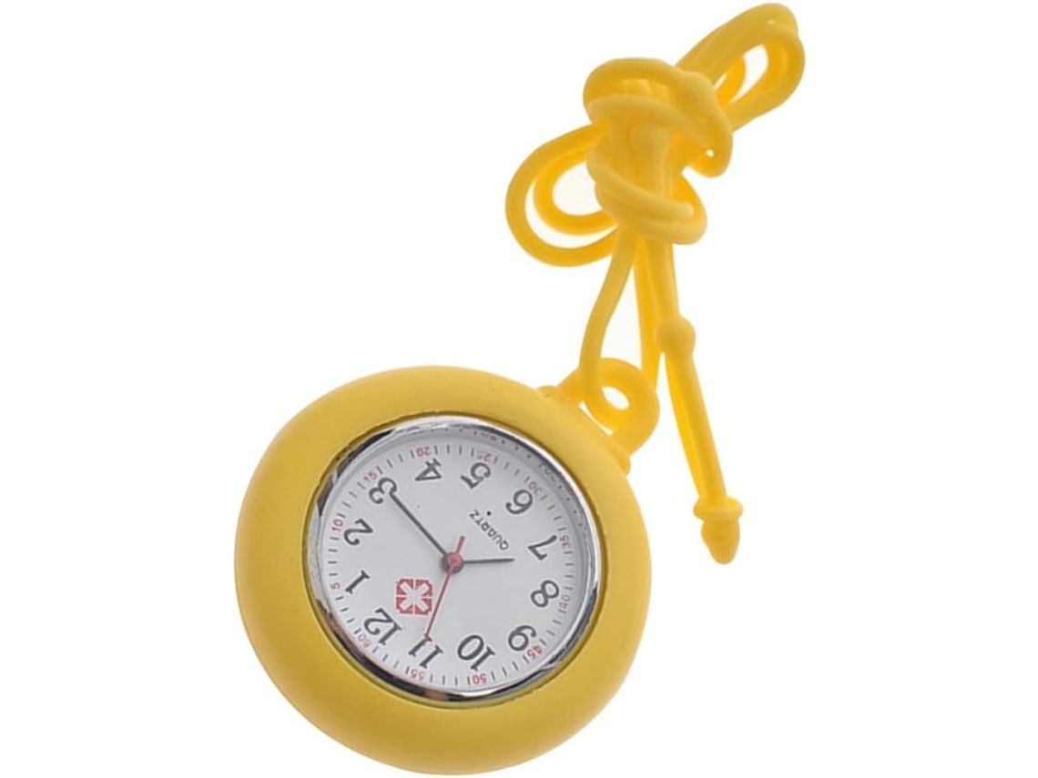 Relógio Bolso Amarelo GOKOCO com Silicone e Uso Médico