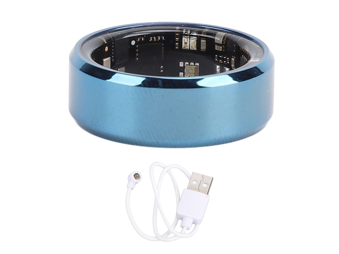 Aetheria anel Inteligente Azul Rastreador de Saúde Resistente À Água Ip68 Aço Inoxidável Pedometer 7 Dias de Bateria