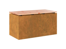 Conjunto 1 Banco De Jardim Vidaxl Castanho Douglas Maciço (80 X 40 X 43 Cm)