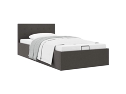 Bed Frame, Bed Frames Vidaxl Cinzeto Tecido (90 X 200 Cm)