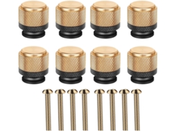 Conjunto De 8 Puxadores Alça Pendentes Dourados E Pretos Com Furo Central, Estilo Antigo, Acessórios Para Cômodas