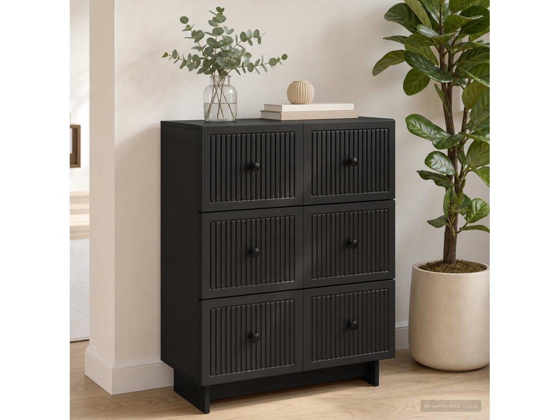 Vidaxl Gabinete De Gavetas 66 X 34,5 X 90 Cm Derivados De Madeira