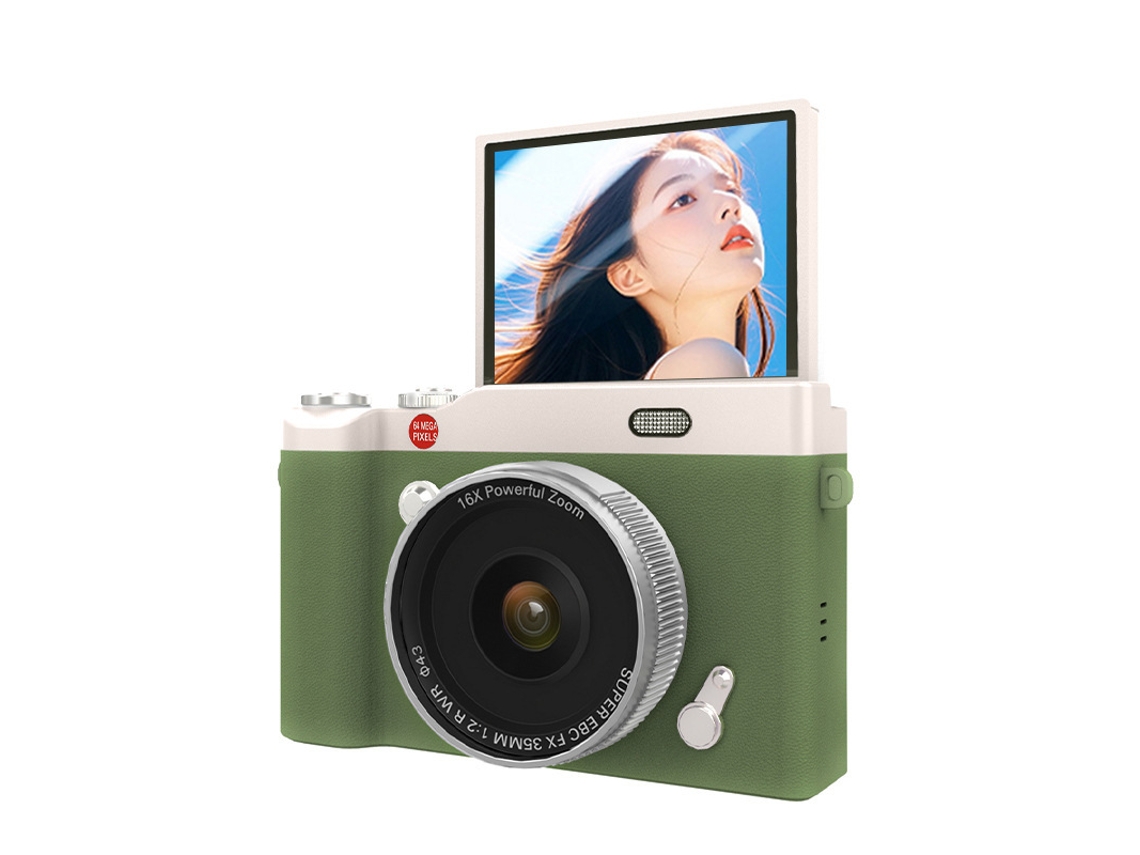 Câmara Digital Tela Articulada De 2,4 Polegadas, Autofoco Af (cartão Verde De 32 Gb) Cuich