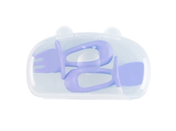 Conjunto de Colher e Garfo para Bebés Utensílios para Crianças para Desmame Guiado 6 Meses NEVEANCE