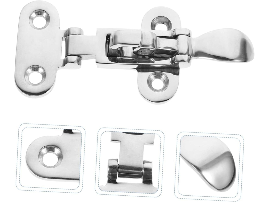 Fecho Magnético Para Porta, 2 Peças, Trava Para Porta De Armário, Fecho De Encaixe, Acessórios De Fixação, Presilha De