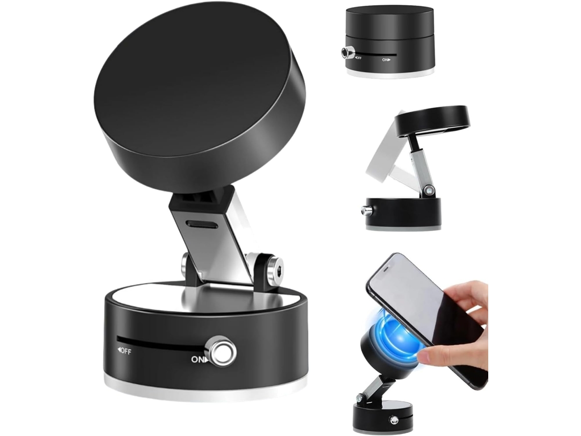 Suporte Magnético com Ventosa Giratória 360° AQUAFORGE