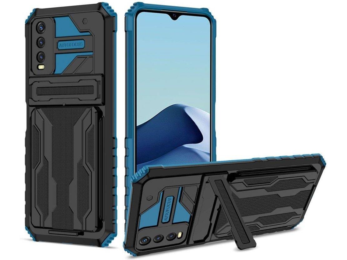 Capa Vivo Y20/Y20i/Y12a/Y20s/Y12s HFS HOUSE Kickstand Azul