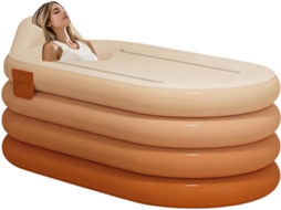 Inflável | Bomba De Pé Incluída. Banho Completo Para O Corpo, Para Adultos.