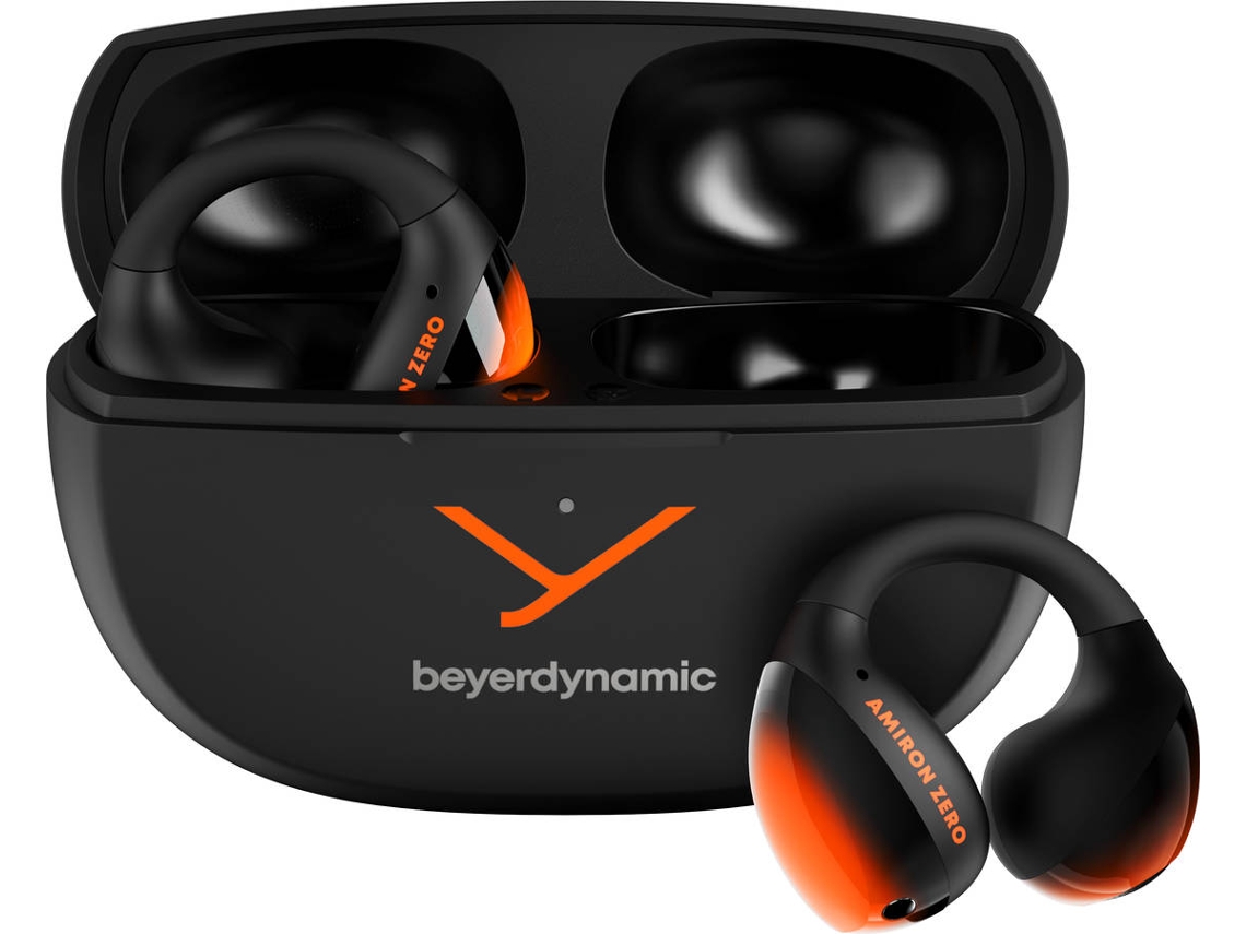 Auscultadores Bluetooth BEYERDYNAMIC Amiron Zero (Open-Ear -  Microfone - Preto e Laranja)