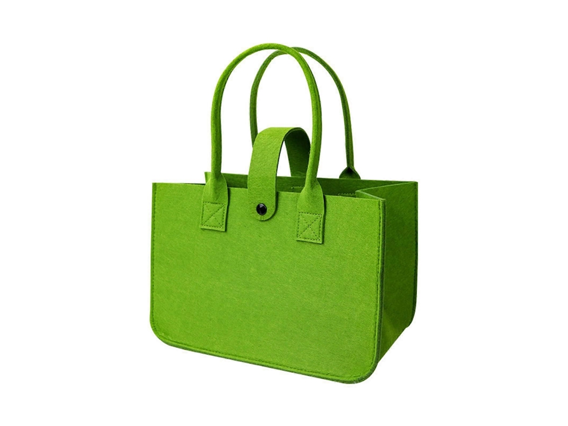 Sacolas de Feltro Práticas, Dobráveis ​​e de Grande Capacidade, Ideais para Compras e Viagens. Amarelas. GOKOCO