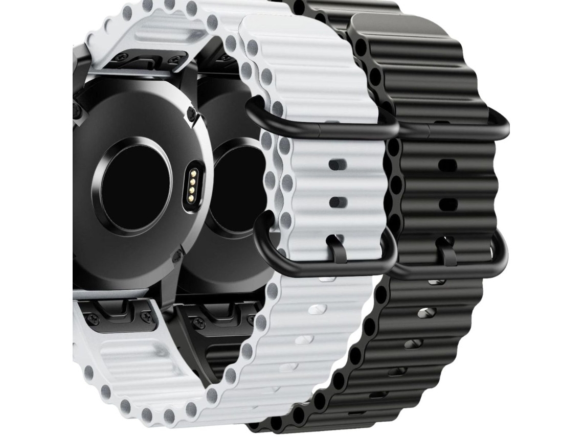 Pacote com 2 pulseiras ORYSIN Ocean Waves para Garmin Fenix 7