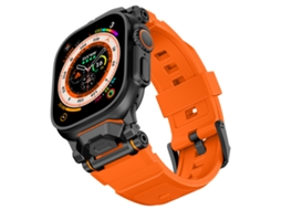 Bracelete para Apple Watch 42/44/45/46/49mm XIAOMOYU (preto Laranja)