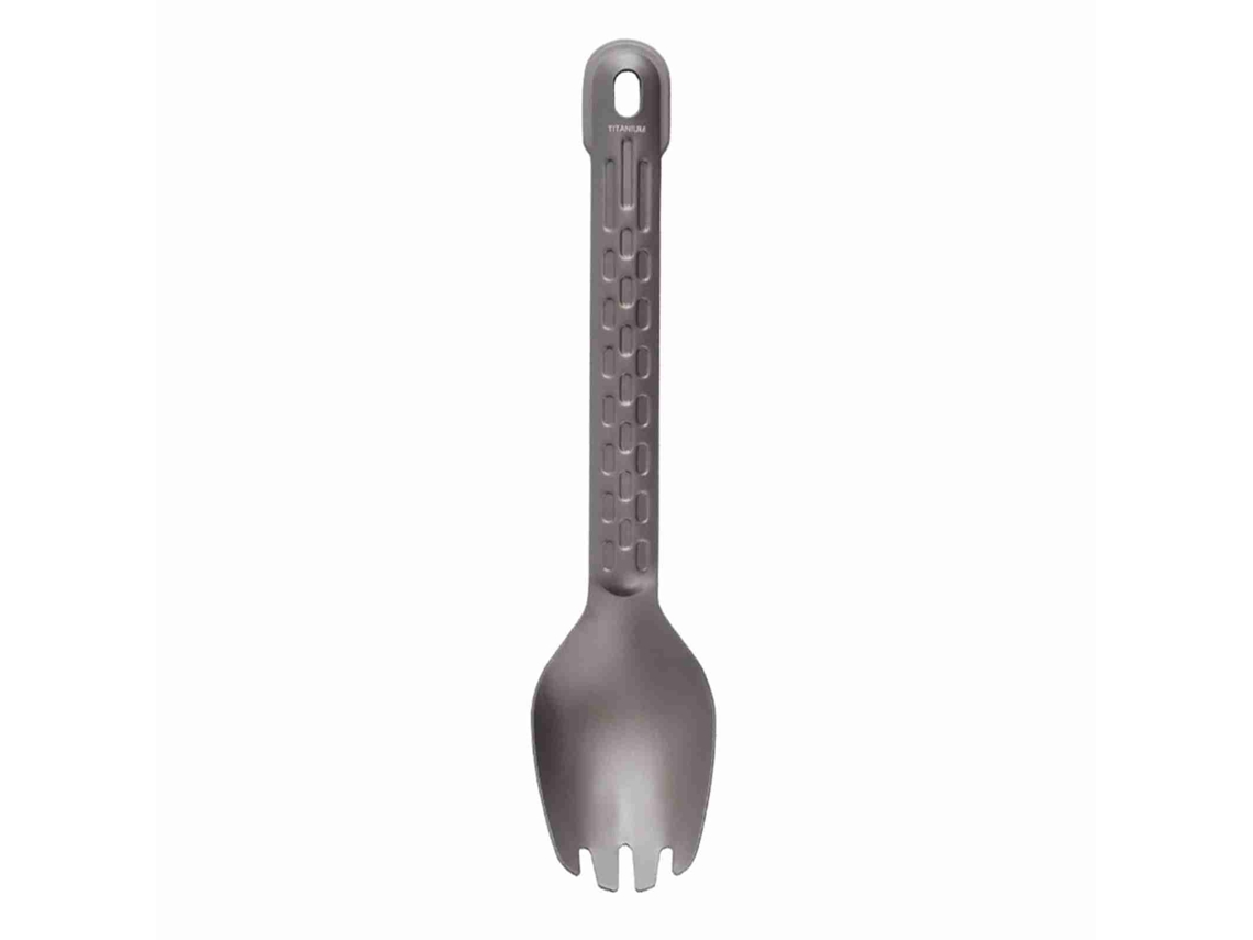 Garfo e Colher Titanio Leve para Camping e Picnic
