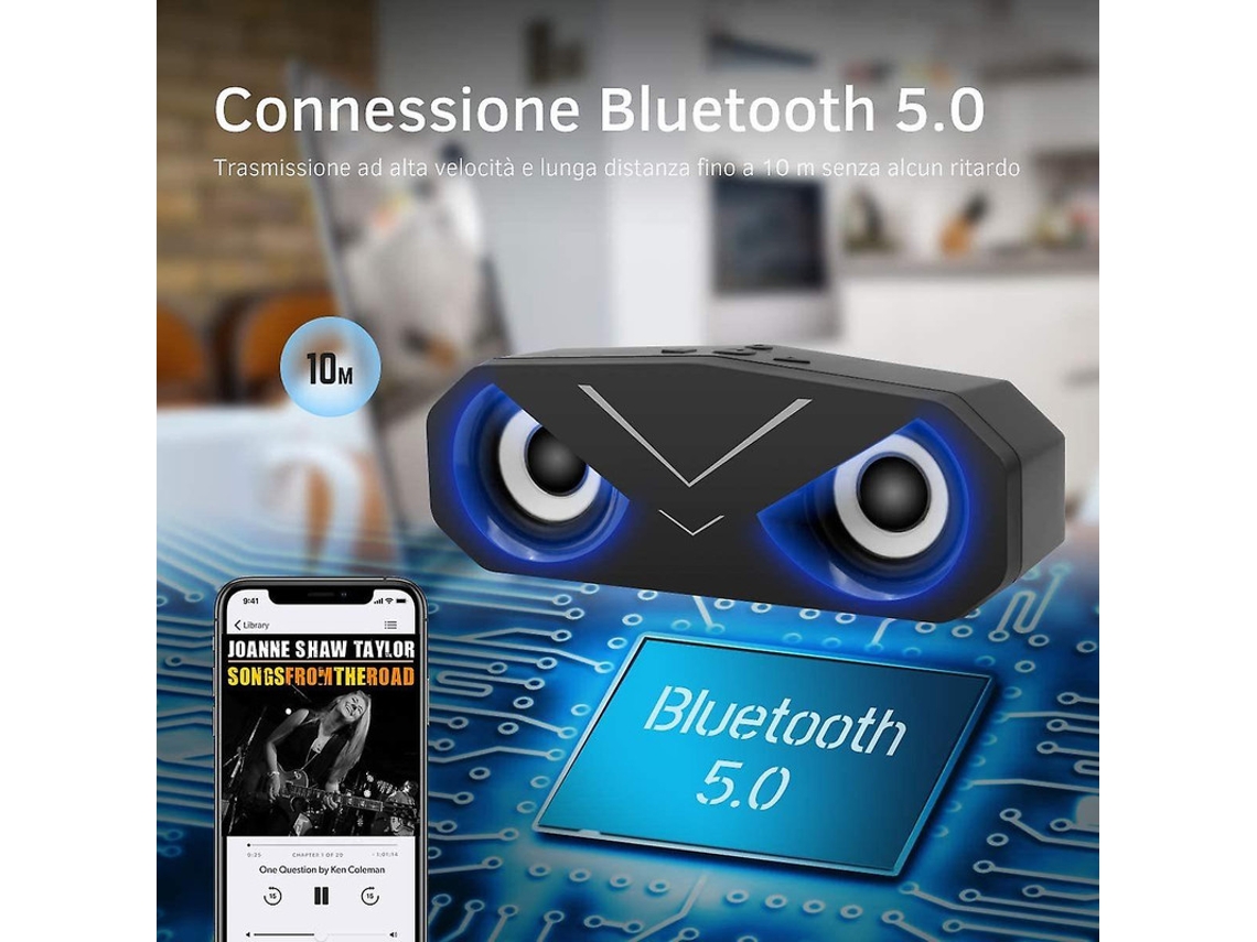 Coluna Bluetooth YIZHOOD Preto