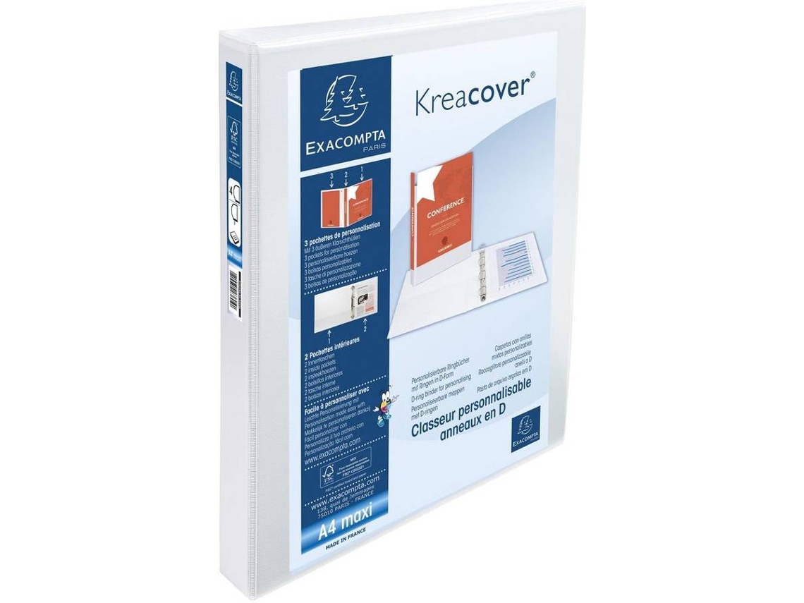 Dossier EXACOMPTA 627030 (Branco - Cartão e Polipropileno - A4)
