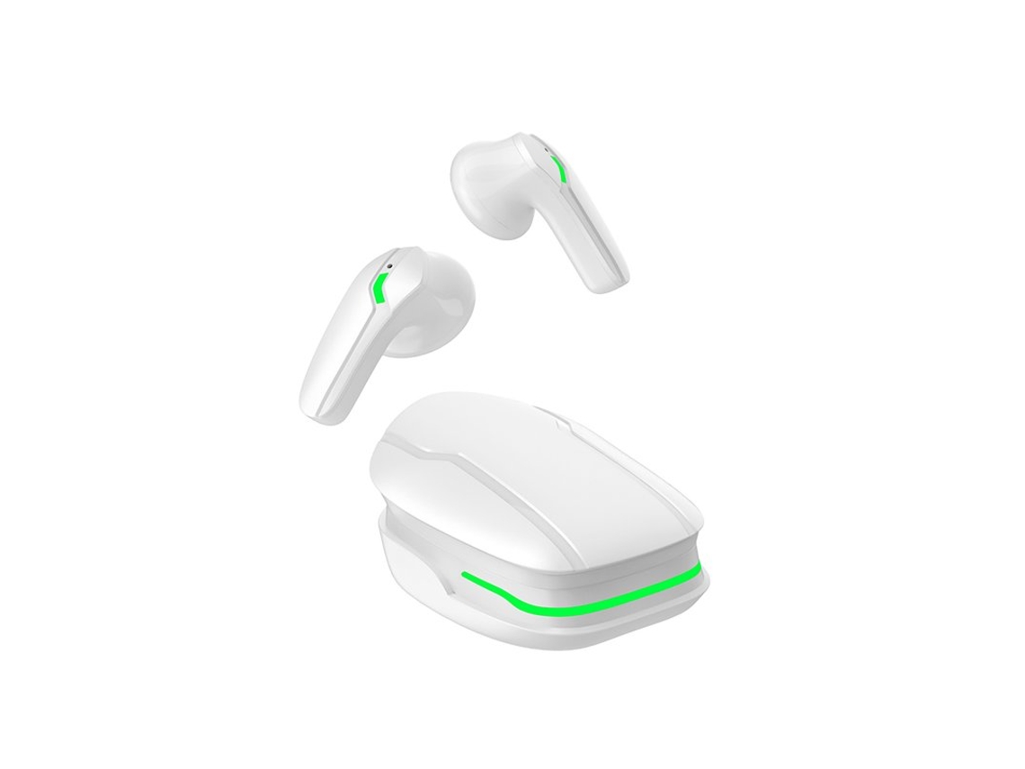 Auriculares Bluetooth True Wireless Y68 Enc Binaural Baixa Latência Cancelamento de Ruído para Jogos Branco