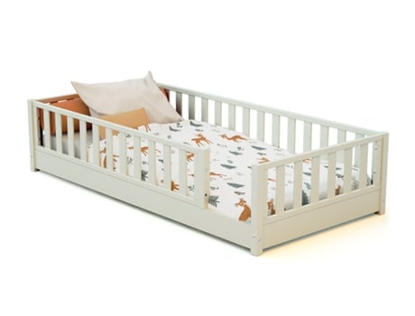 Cama De Chão Infantil De Madeira Sonho Jurababy