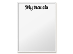 Magnetic Wall Board My Travels For The Office Espelharte (60x80 Cm)