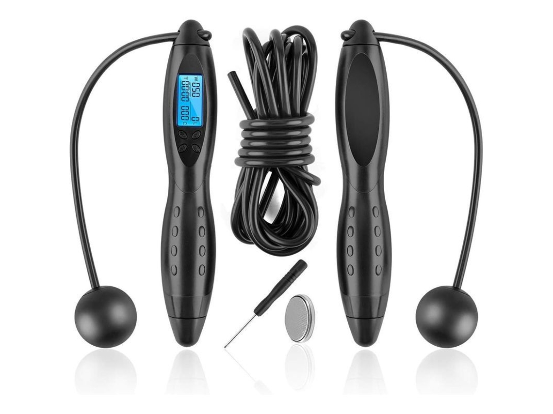 Cuerda De Salto Digital Sem Fio Com Contador De Calorias E Saltos Para Treinamento E Fitness