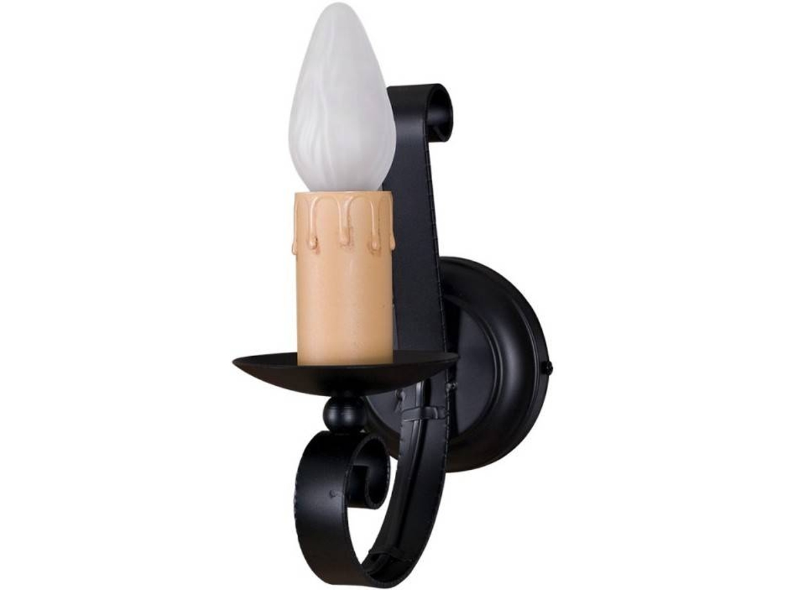 Candeeiro de Parede FABRILAMP Rústica (Preto - Metal - 25x12 cm)