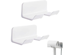 Suporte para Secador de Cabelo, 2 Peças, Parede Suportes Su Porte Secado GOKOCO
