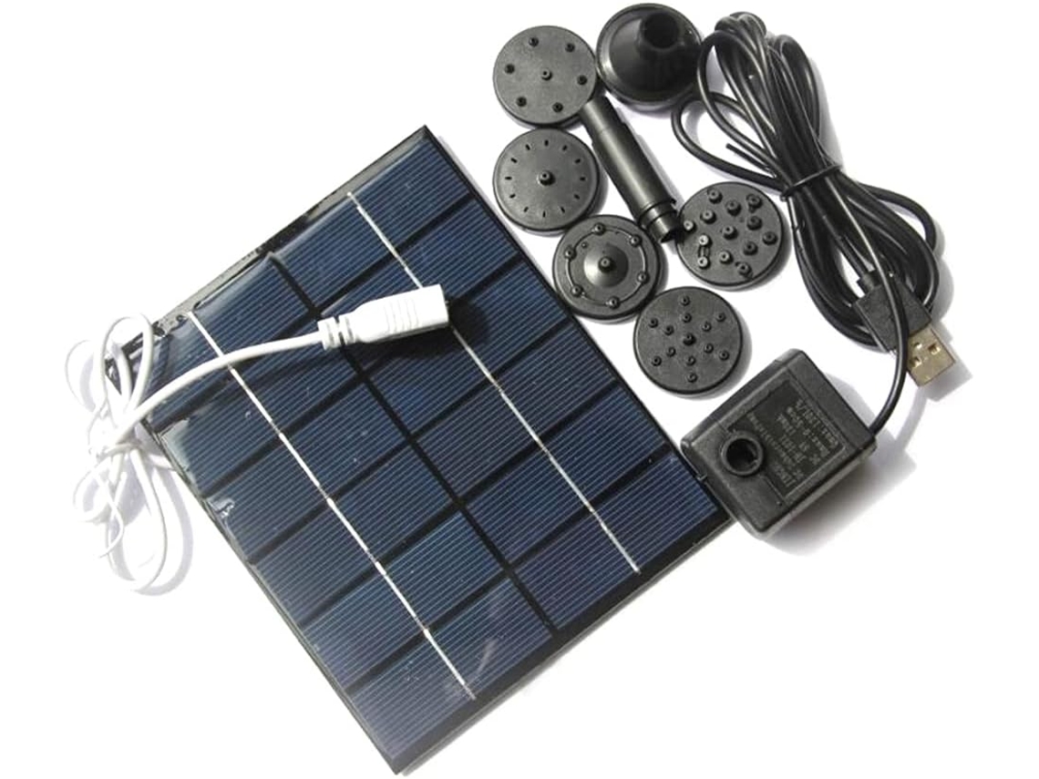Fonte De Água Movida A Energia Solar, 2w, 6v, Gerador De Oxigênio Para Uso Doméstico E Profissional Com Acabamento