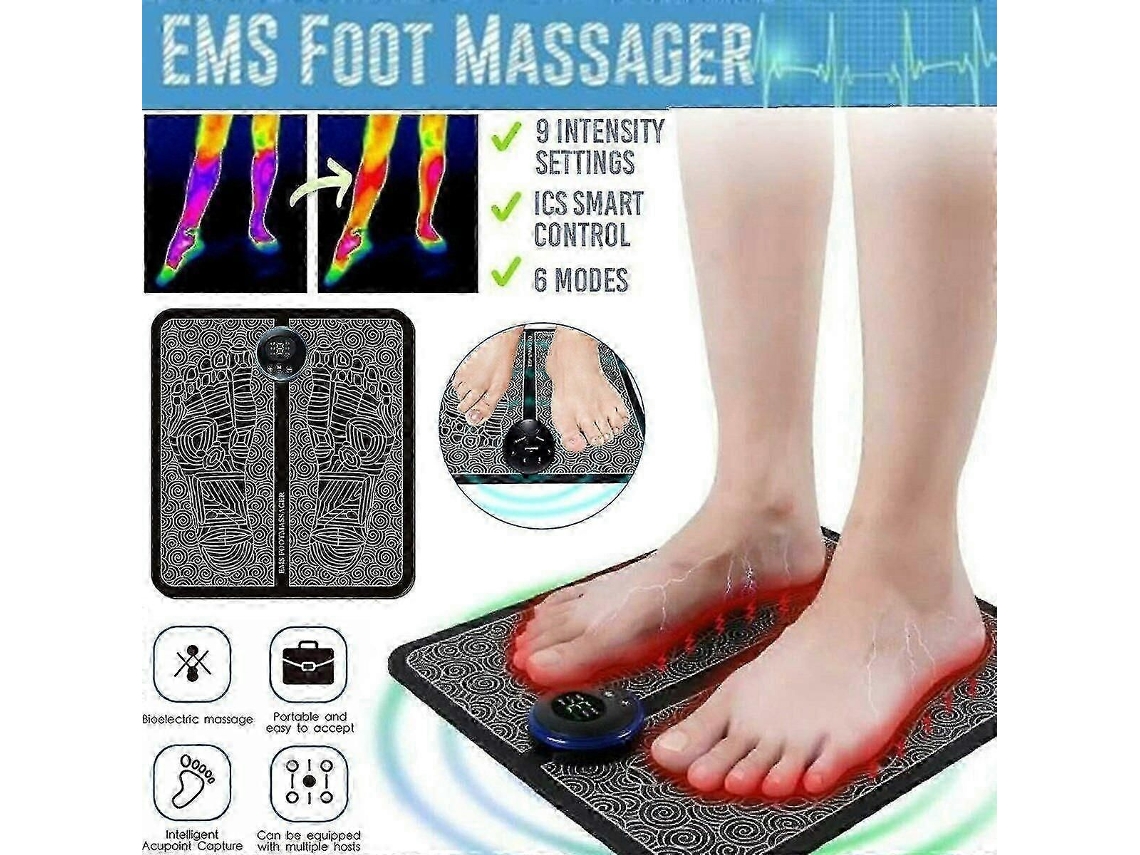 Massageador De Pés Ems, Elétrico Para Os Pés, Máquina Massagem Remodelar As Pernas E Tw