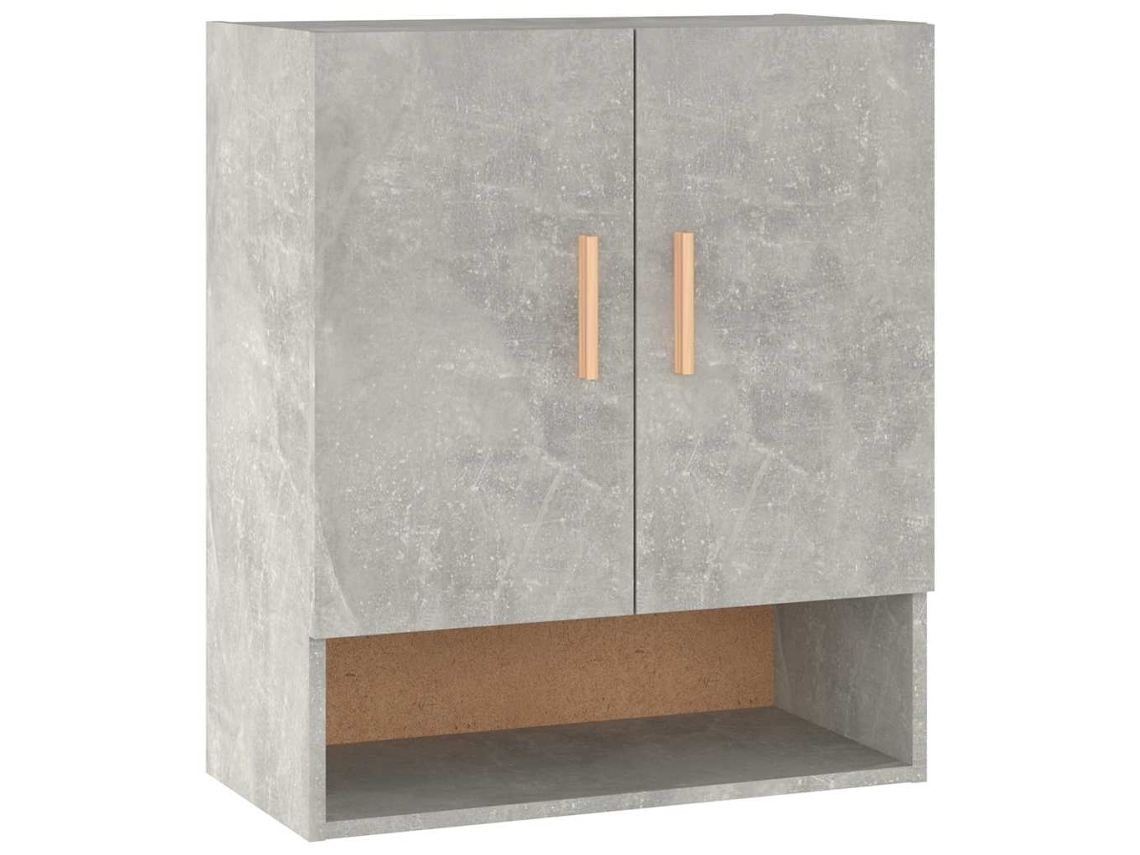 Wall Cabinet, Wall Cabinets Vidaxl Cinzeto Madeira Processada (n/a)