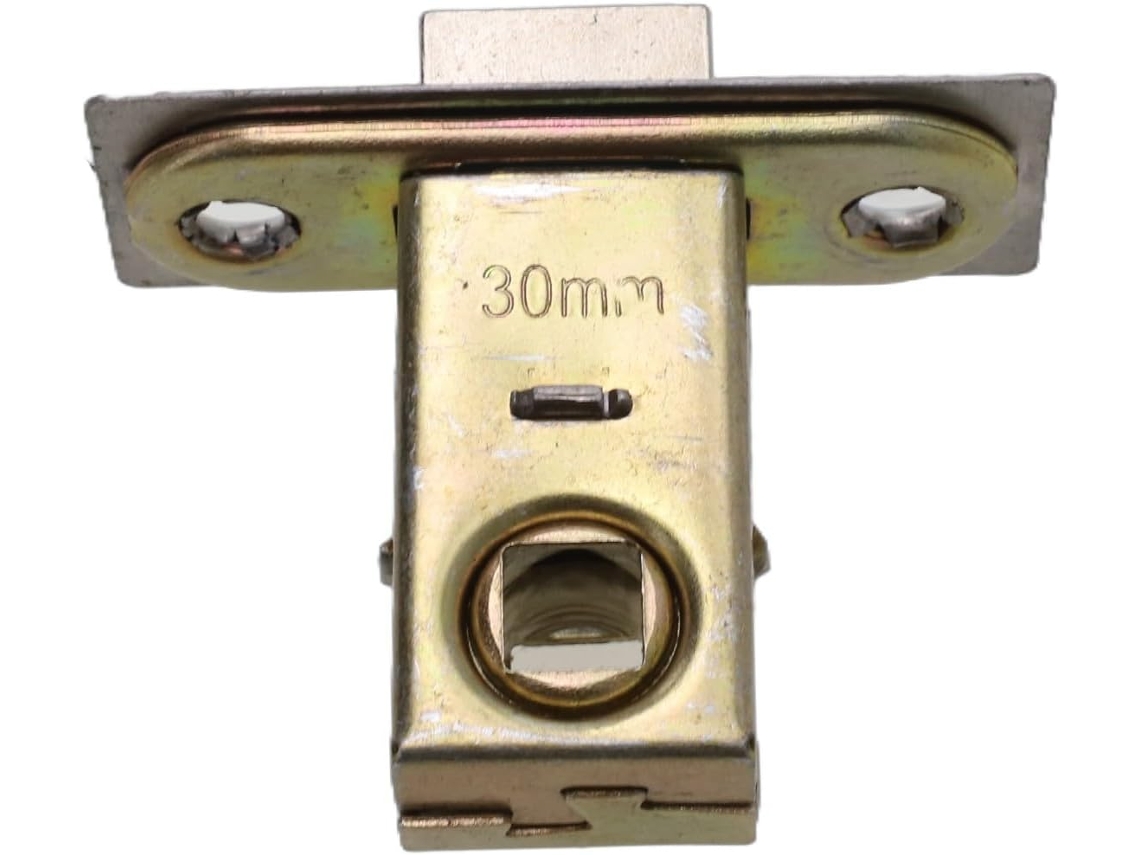 Trinco Tubular De Embutir Porta Em Liga Zinco Com Trava Mola, Ferrolho Reversível Bifurcado Portas Internas E