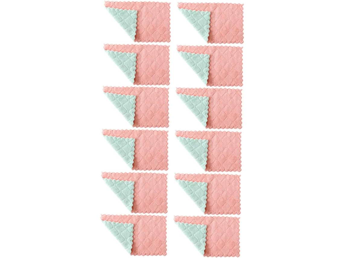 Panos De Prato, Conjunto 12, Microfibra Superabsorvente, Multiuso,