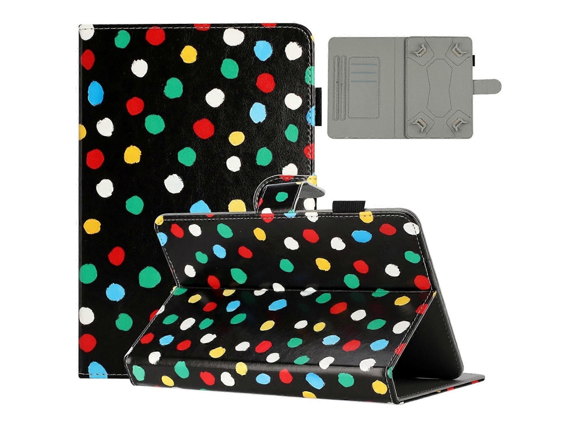 Capa de couro para tablet com bolinhas Webake