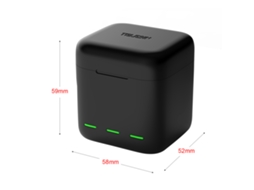 Carregador Rápido Usb De 3 Canais Com Estojo De Armazenamento Para Baterias Gopro Hero 9 10 Black, Cabo De Carga Usb Type-c Telesin Gp-bcg-901