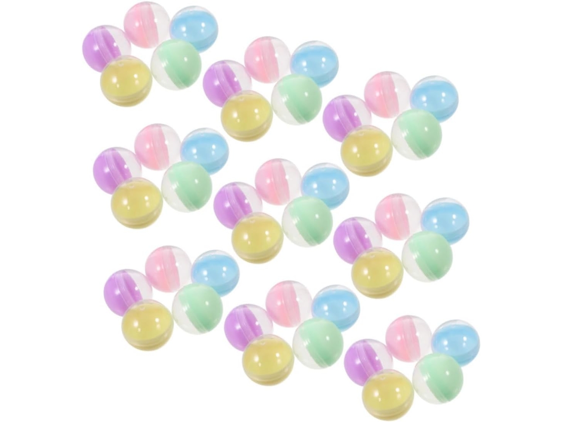 Cápsulas Redondas Preenchidas De 70 Mm, Semitransparentes, Para Macarons, Em Plástico Sólido.