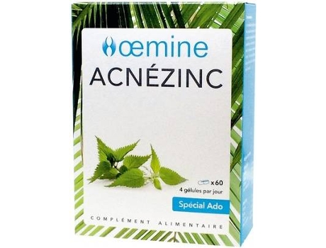 Suplemento Alimentar OEMINE Acnezinc: O Zinco Mantém A Pele Normal (60 cápsulas)