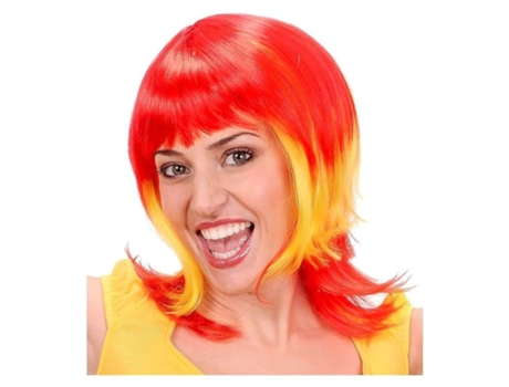 Peluca Mujer España Color Rojo Y Amarillo 786 D2019