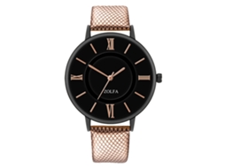 Relógio de casal moderno com pulseira de couro marrom casual para homens e mulheres.