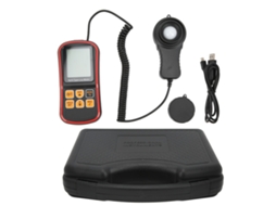 Medidor de Luz Digital 1030 Medidor de Iluminância com Medição de Temperatura Até 200.000lx | S/MARCA