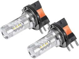 Omni 2 Unidades de Lâmpadas LED H15 80w Brancas Puras para Faróis de Carro e Luzes Diurnas de Reposição
