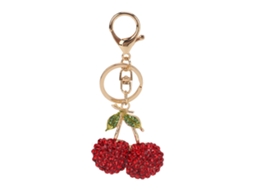 Llavero Cereza Cute Para Carro E Bolsa Decoração Presente De Aniversário Vermelho