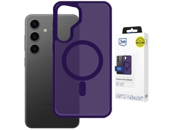 Capa 3mk Smoke Magcase Para Samsung Galaxy S24 Com Proteção E Ímã.