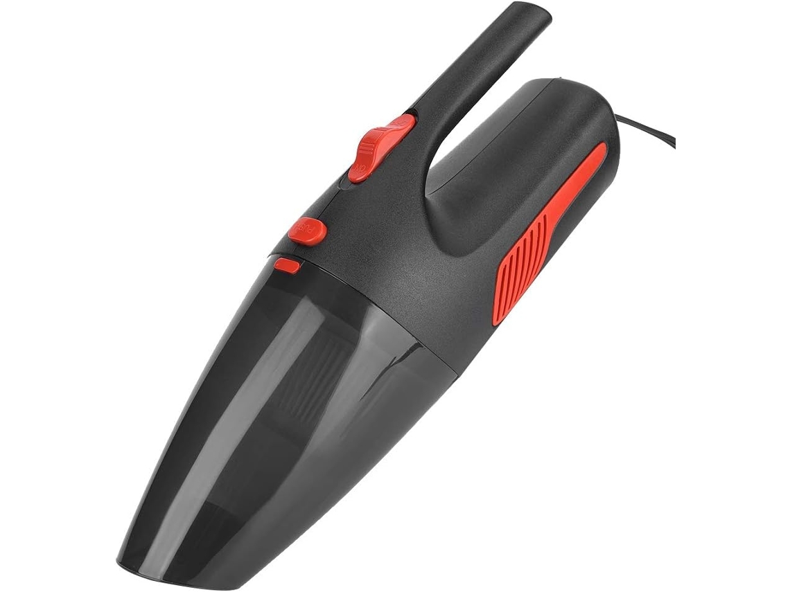 Aspirador De Pó E Água Potente Cryfokt 120w Para Limpeza Manutenção Carros Veículos, Nas Cores Preto E Branco, Com