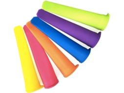 Conjunto De 10-formas Silicone Para Picolé Fazer Sorvete Cor Aleatória