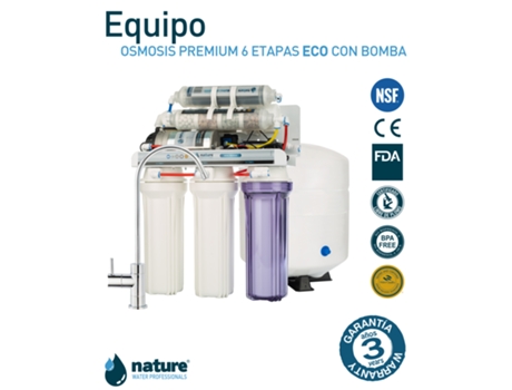 Equipo Osmosis Inversa 6 Etapas Premium Eco Con Bomba