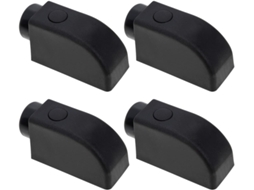 Conjunto De 2 Travas De Pvc Prateadas Para Janelas De Correr