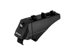 Braçadeira para Barras de Teto de Carros com Trilhos Elevados/Integrados Alfa Prateadomenabo