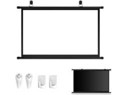 Tela de Projeção Portátil 4:3 e 16:9 com Suporte para Parede/teto Home Theater 4k Hd S/MARCA