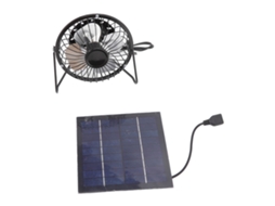 Ventilador Usb Solar Portátil 5v 2.5w Painéis Fotovoltaicos